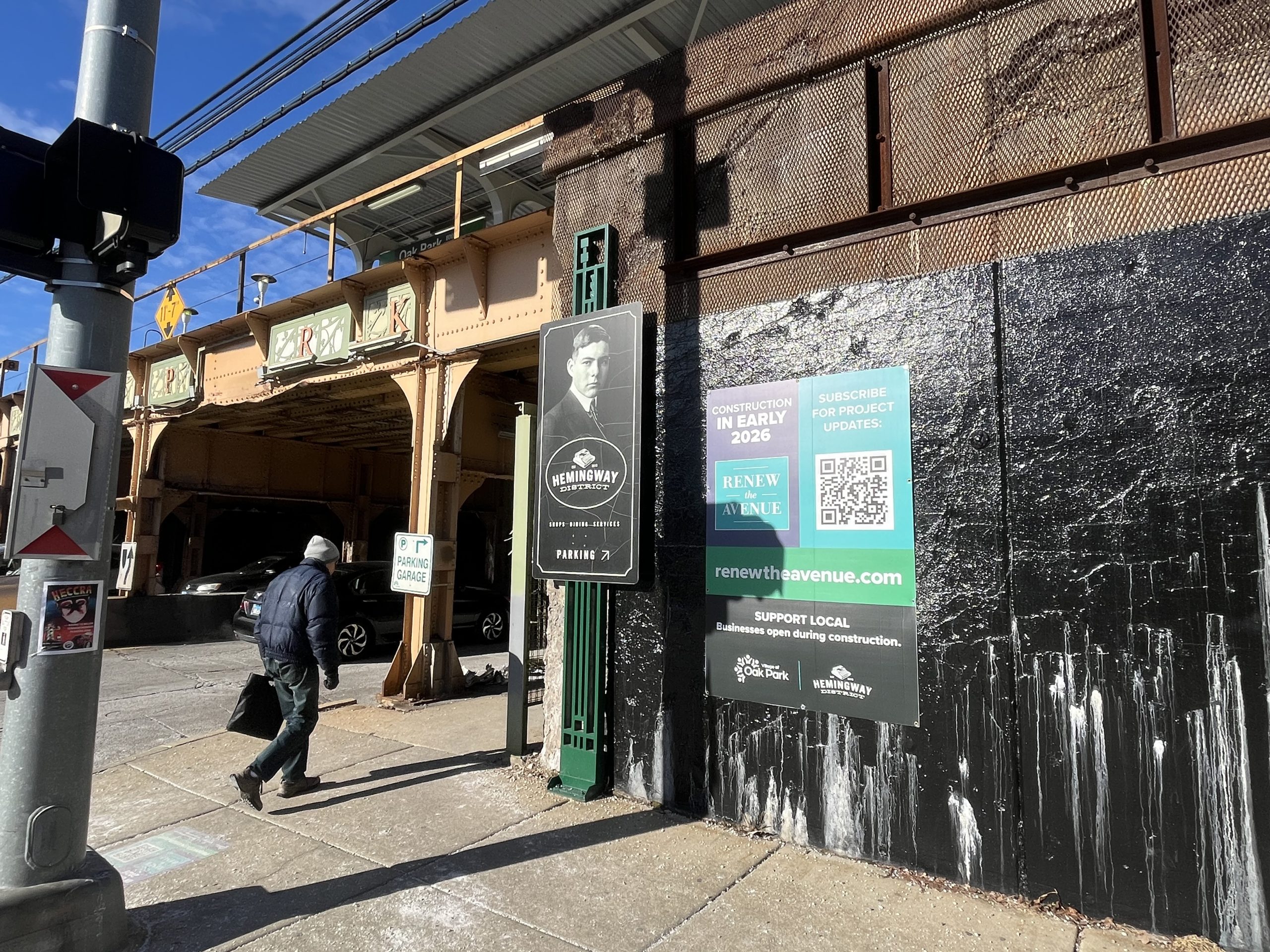 Construction on Oak Park Ave streetscape delayed until February